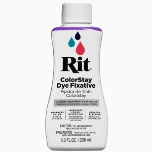 NEW Rit Dye RIT COLORSTAY, 8 fl oz, Clear Laundry treatment & Dyeing aid